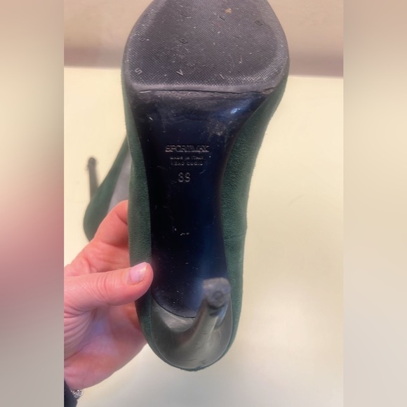 Sportmax Green Pointed-Toe Heels - Picture 5 of 5